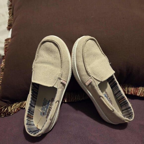 Bobs From Skechers Memory Foam Shoes Size 7.5 Mood Edge # 113986 NVMT - Picture 6 of 11